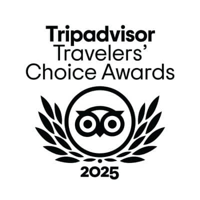 Traveler Choice 2025 Award Logo in Black and White